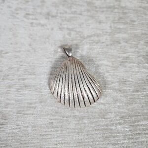Vintage Milor Italy Sterling Silver Sea Shell Pendant